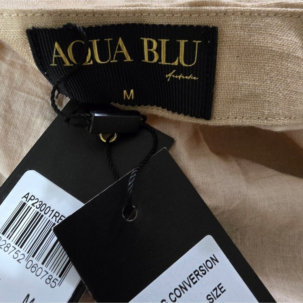 Aqua BLU Australia Caramel Carmen Embroidered Halter Maxi Dress SIZE 6 New‎ - Picture 11 of 14